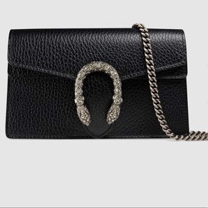 GUCCI SUPER MINI BLACK DIONYSUS BAG